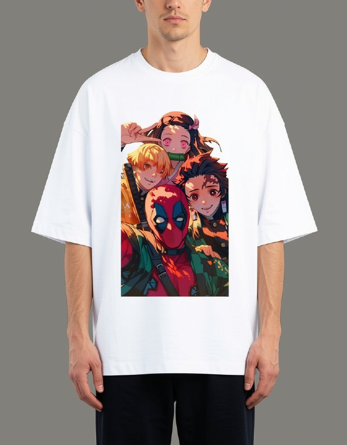 Oversized Tee X Demon Slayer