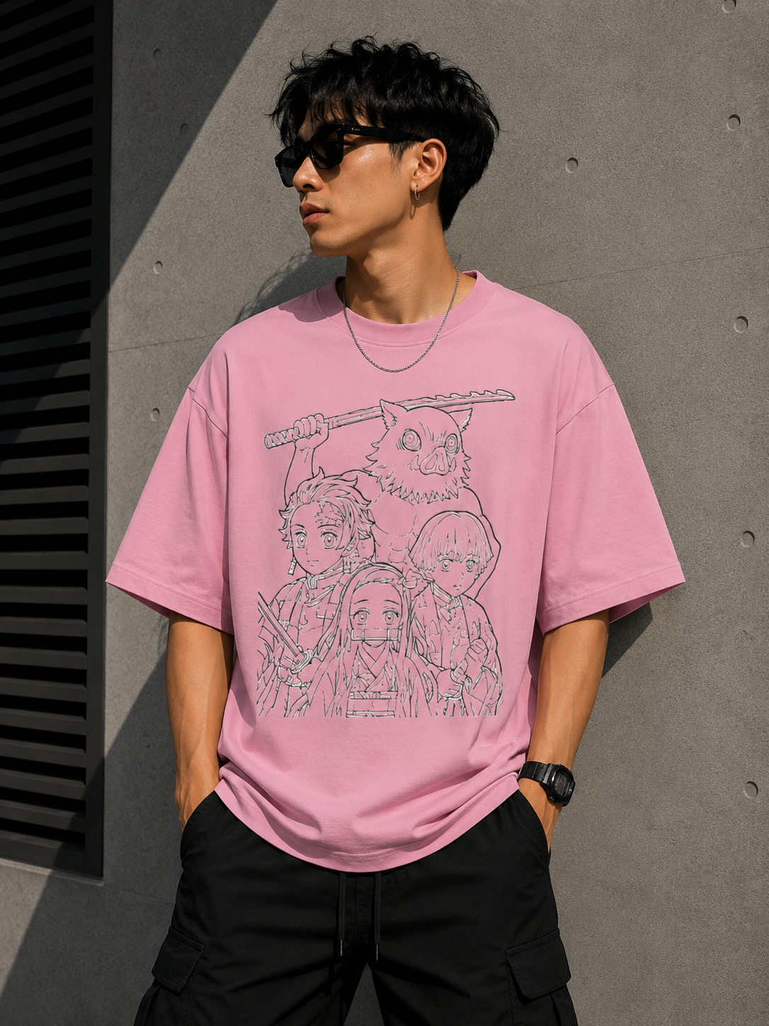 Oversized Tee X Demon Slayer