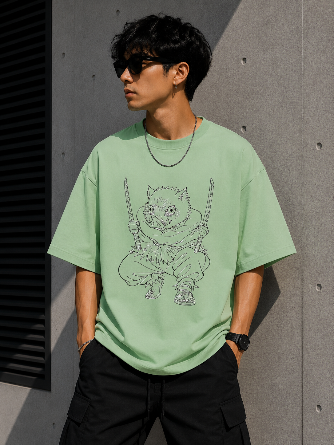 Oversized Tee X Demon Slayer