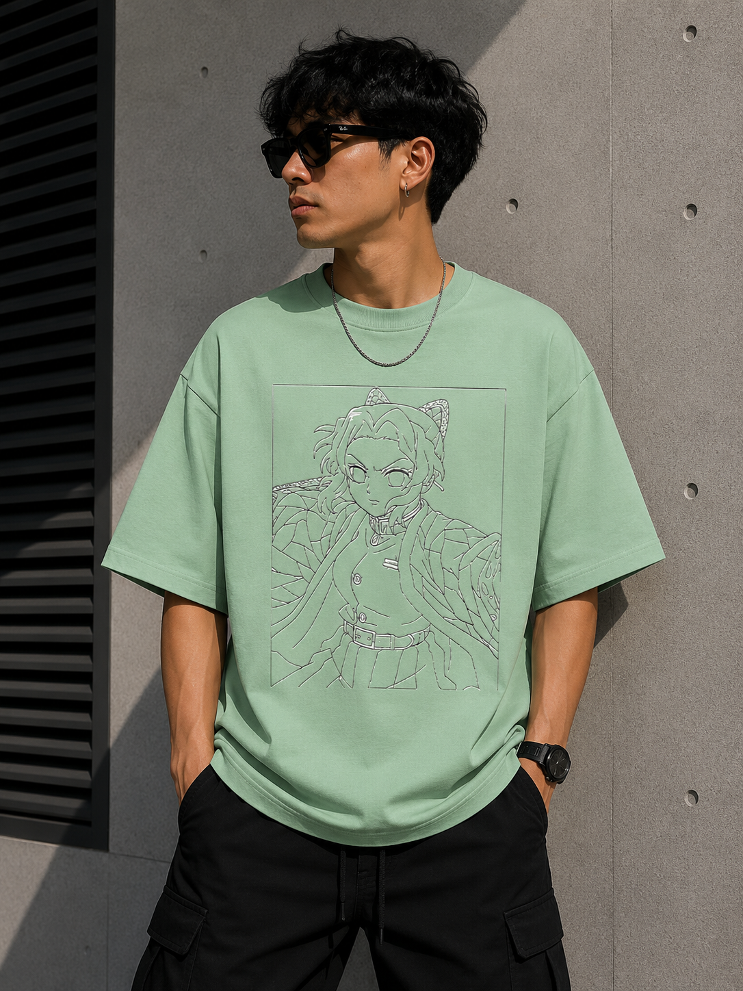 Oversized Tee X Demon Slayer