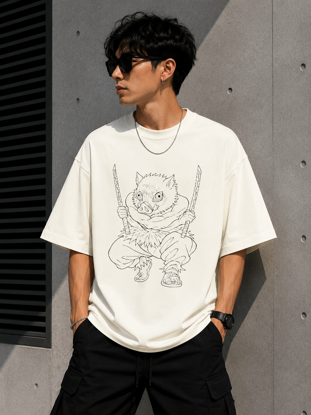 Oversized Tee X Demon Slayer
