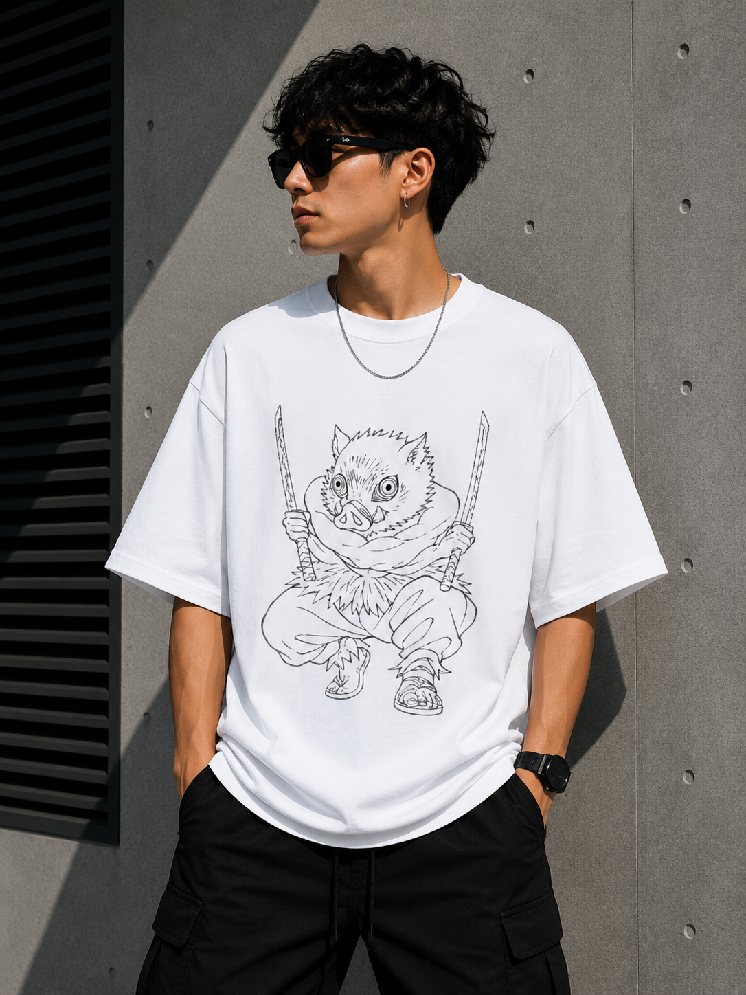 Oversized Tee X Demon Slayer
