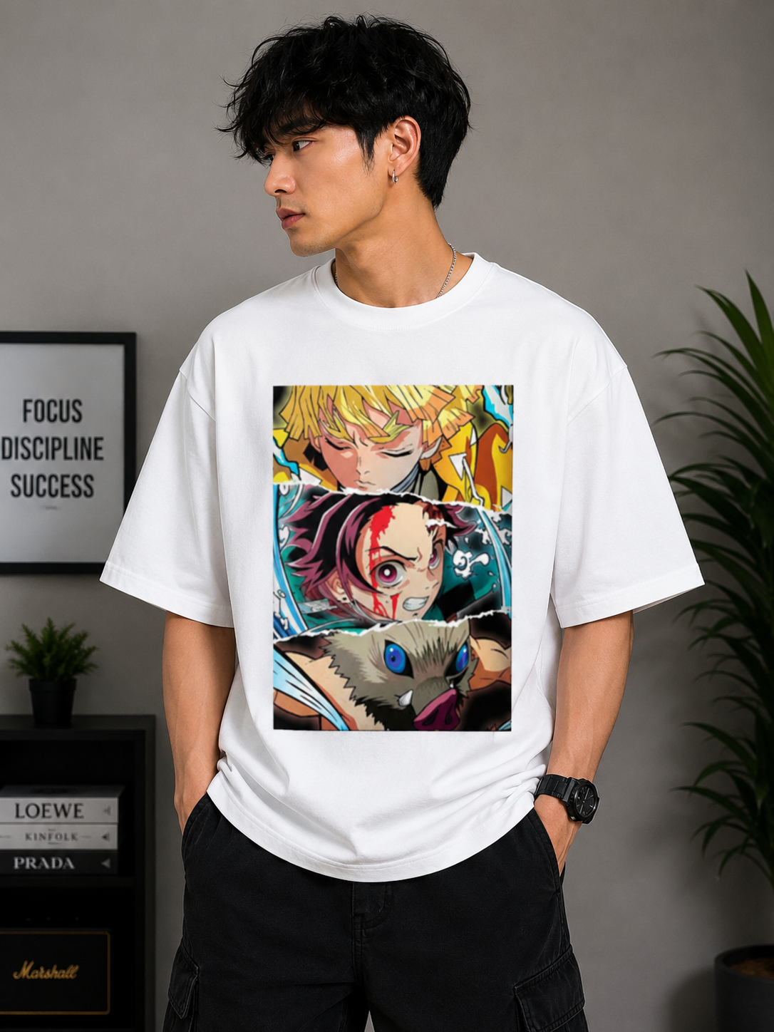 Oversized Tee X Demon Slayer