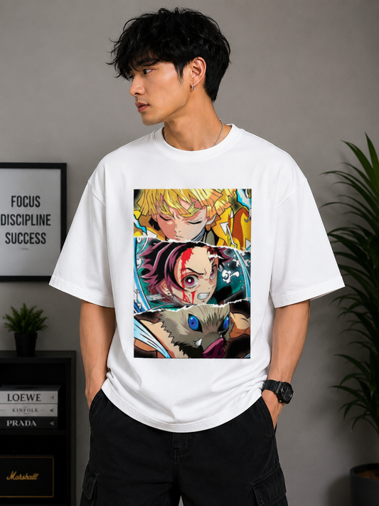 Oversized Tee X Demon Slayer