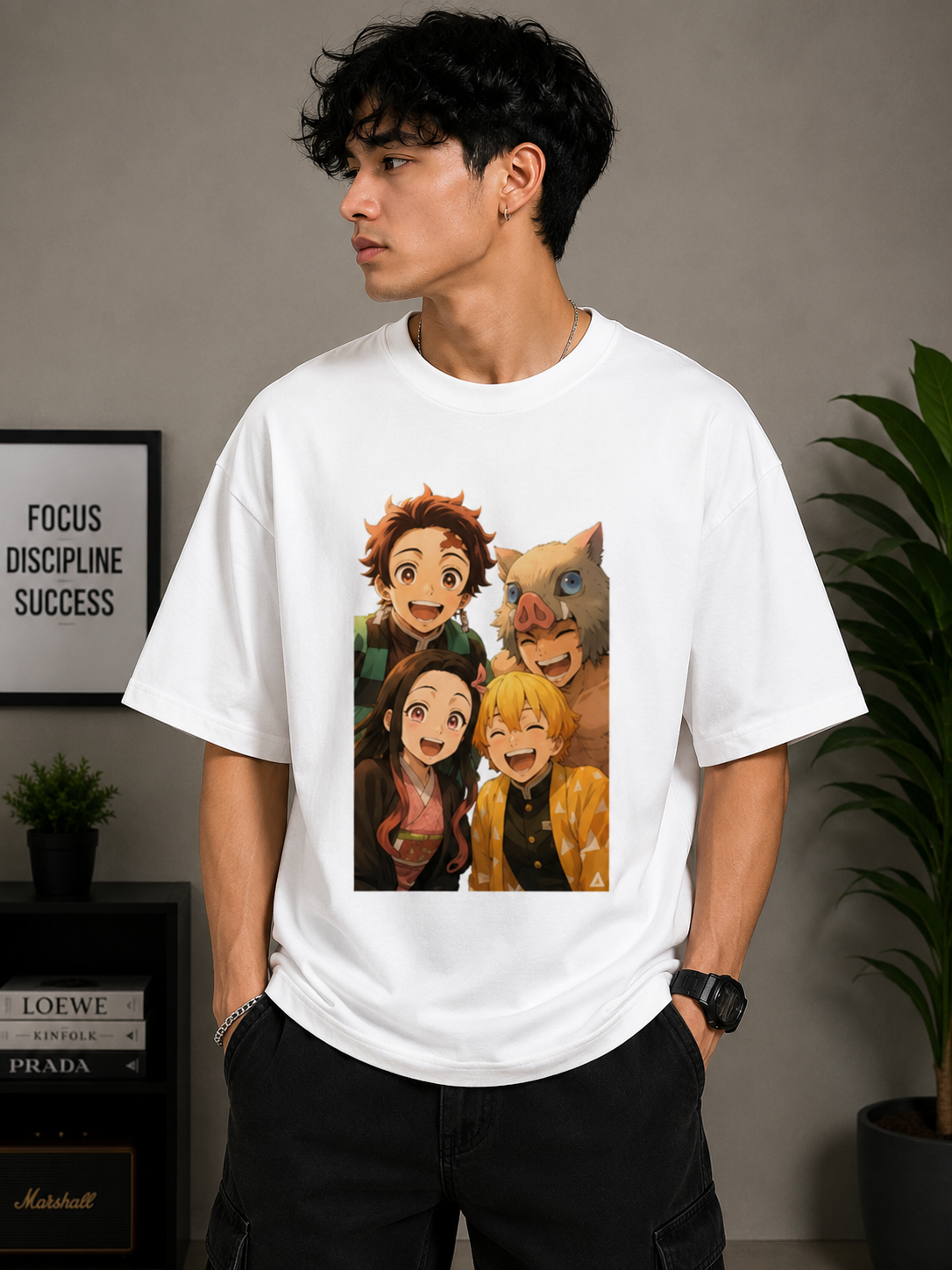 Oversized Tee X Demon Slayer