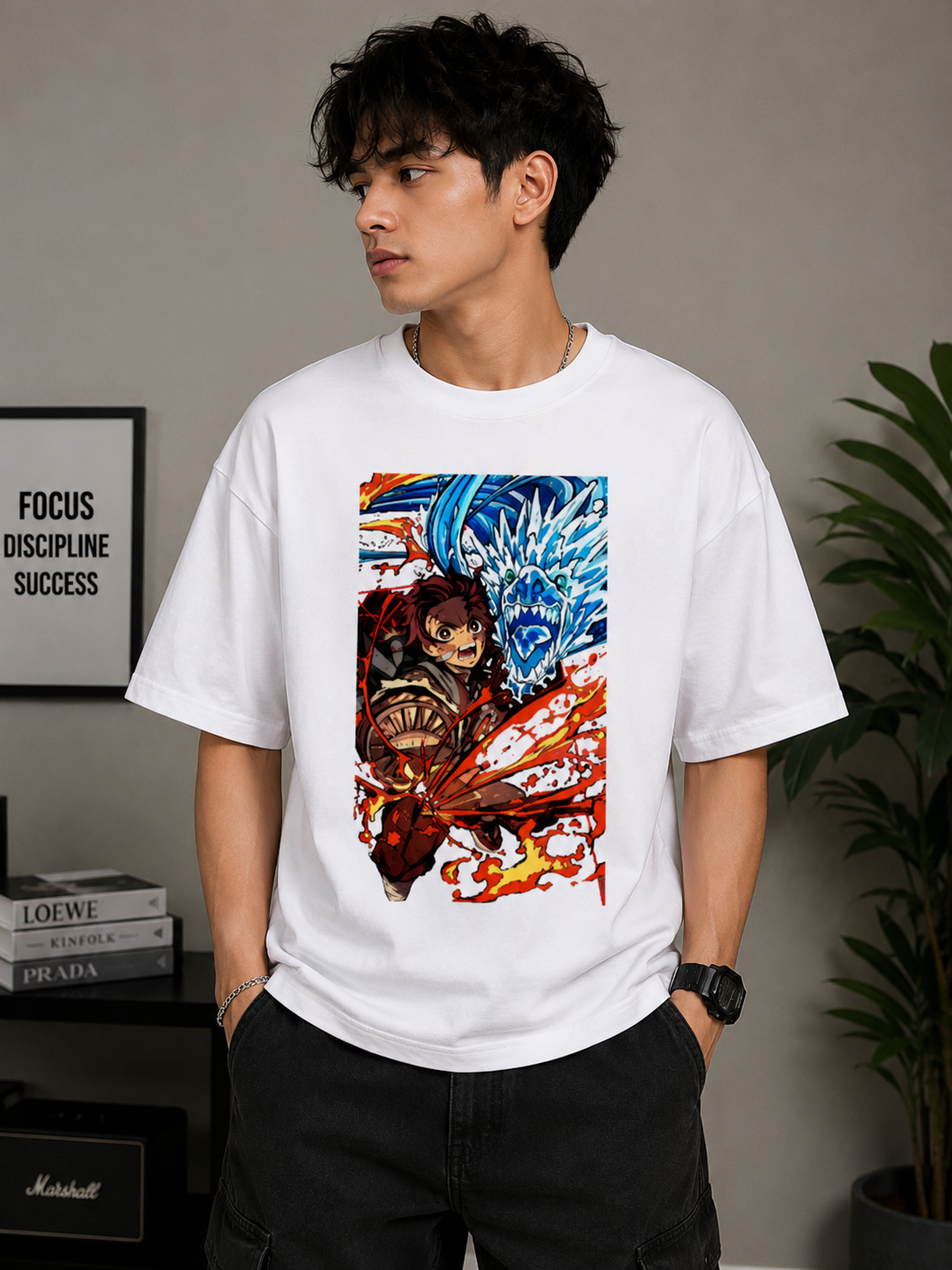Oversized Tee X Demon Slayer