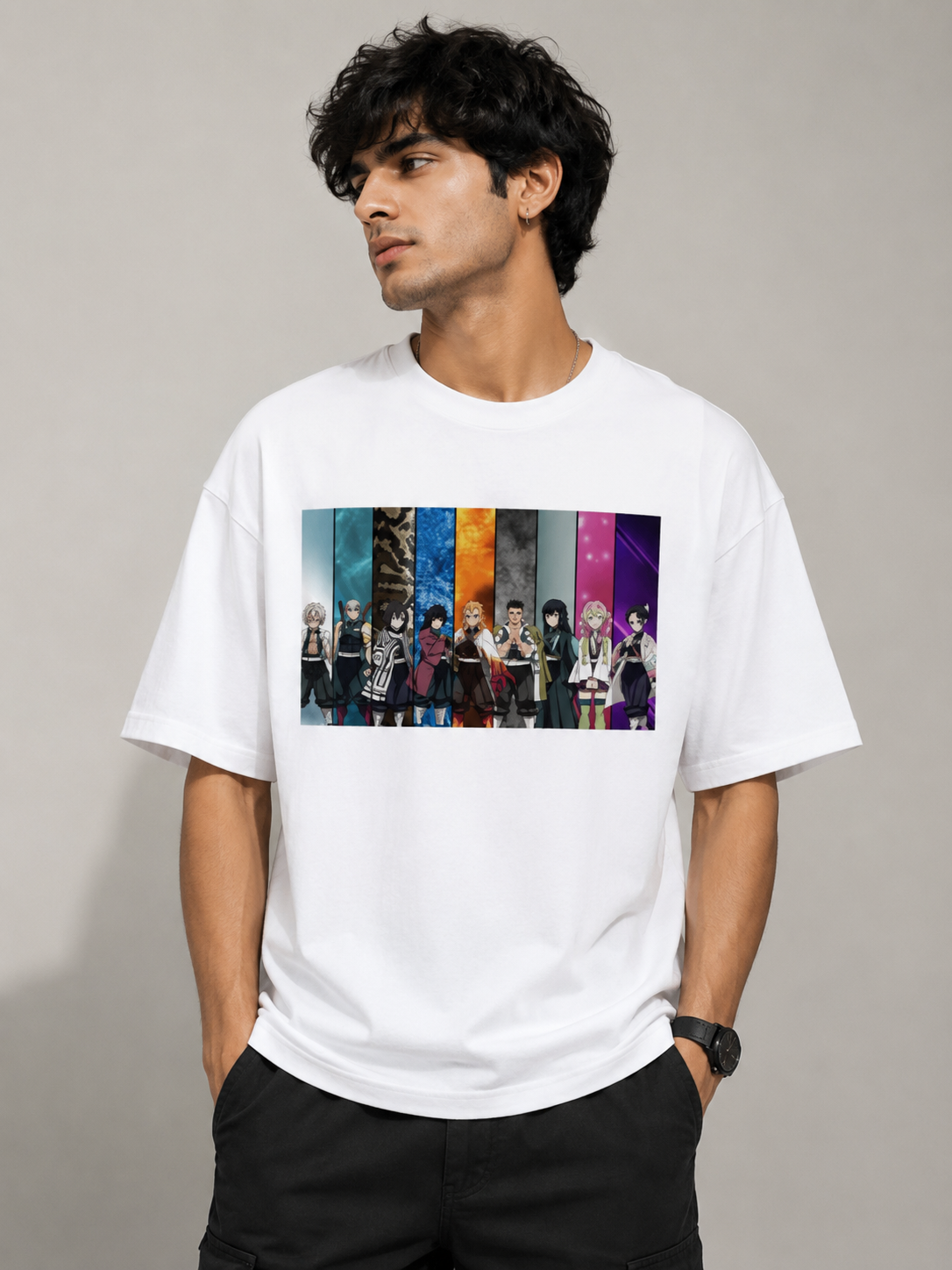 Oversized Tee X Demon Slayer