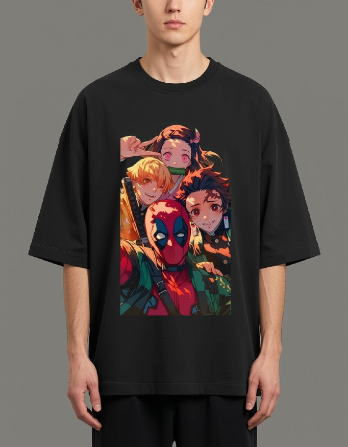 Oversized Tee X Demon Slayer