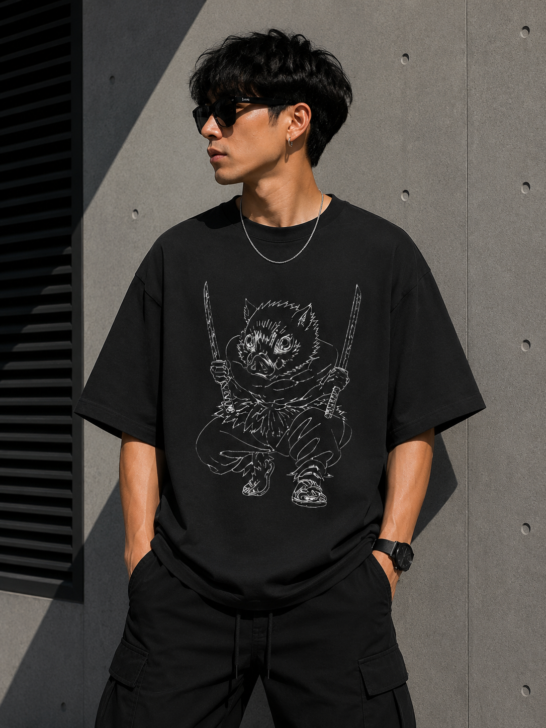 Oversized Tee X Demon Slayer