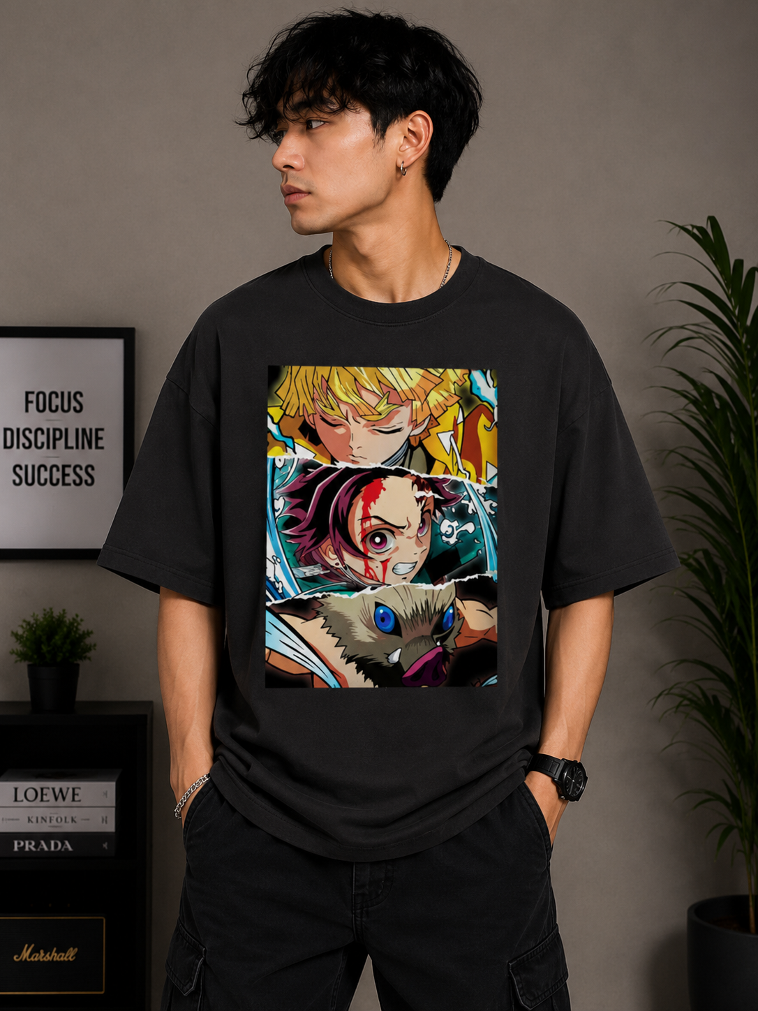 Oversized Tee X Demon Slayer