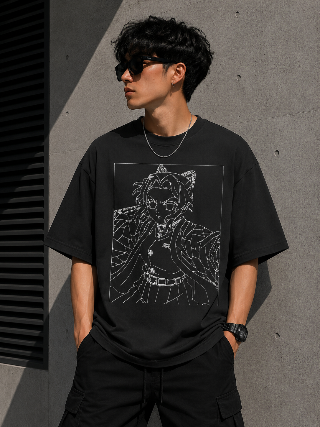 Oversized Tee X Demon Slayer