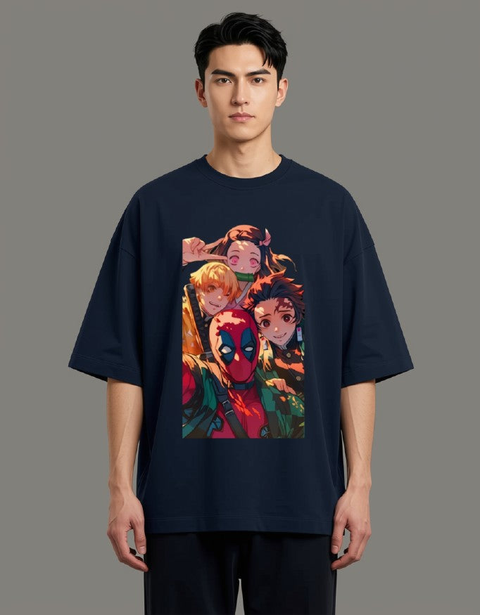 Oversized Tee X Demon Slayer