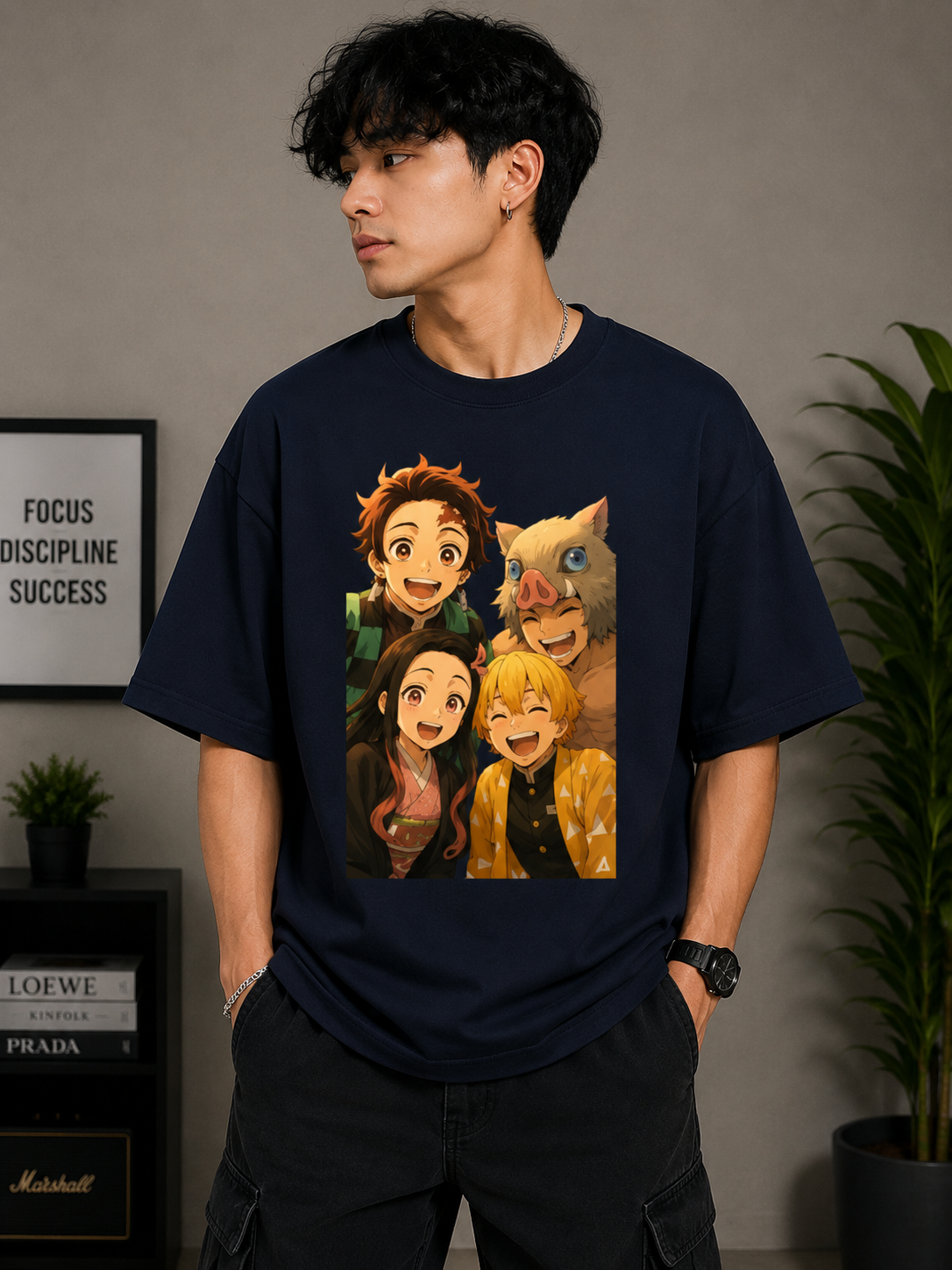 Oversized Tee X Demon Slayer