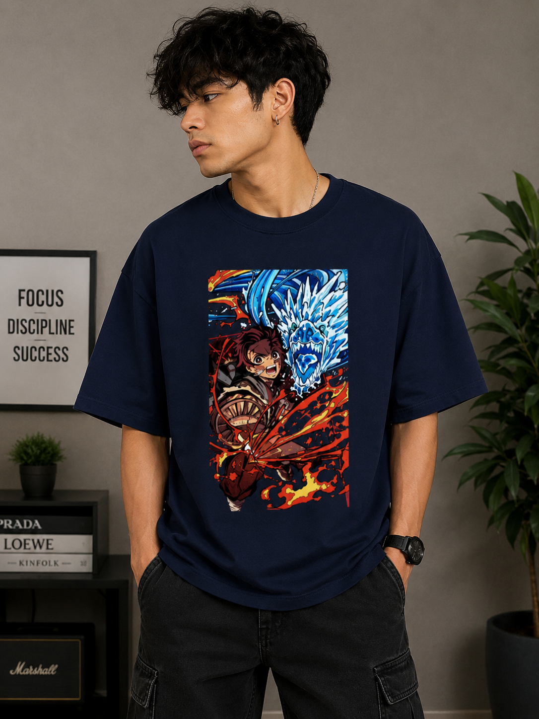 Oversized Tee X Demon Slayer