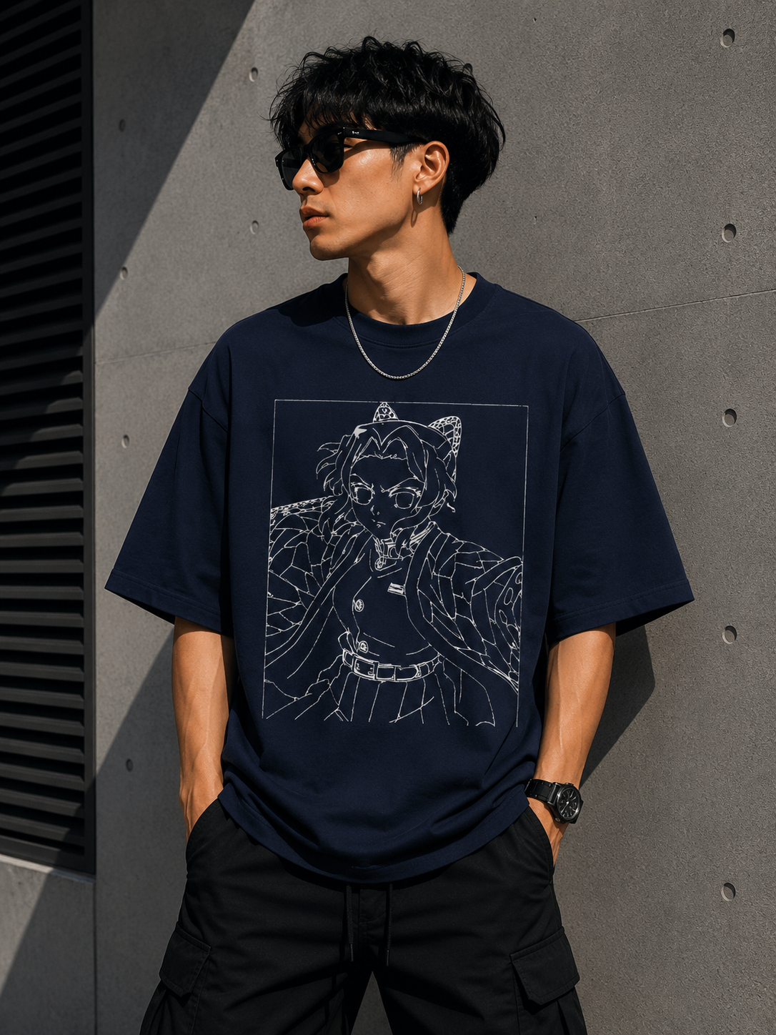 Oversized Tee X Demon Slayer
