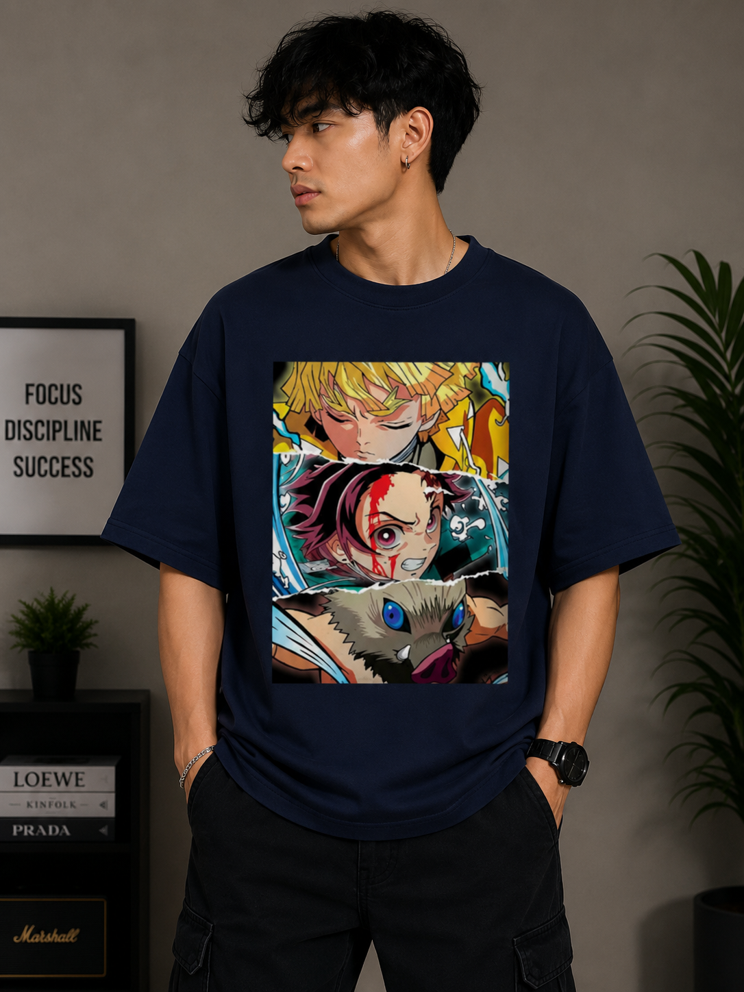 Oversized Tee X Demon Slayer