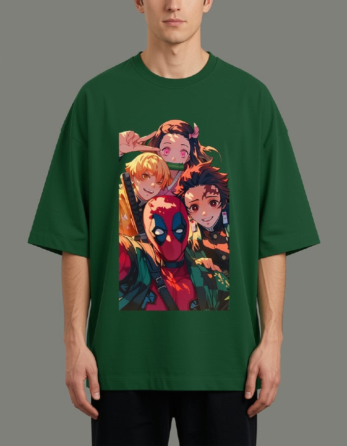 Oversized Tee X Demon Slayer