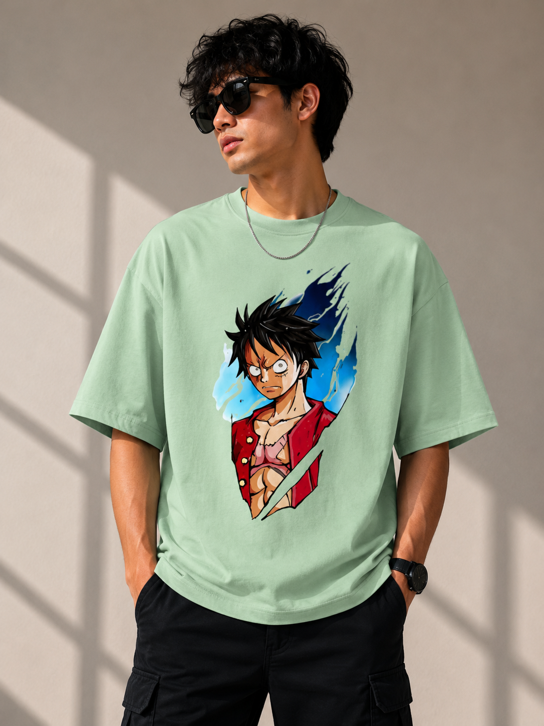 Oversized Tee X One Piece