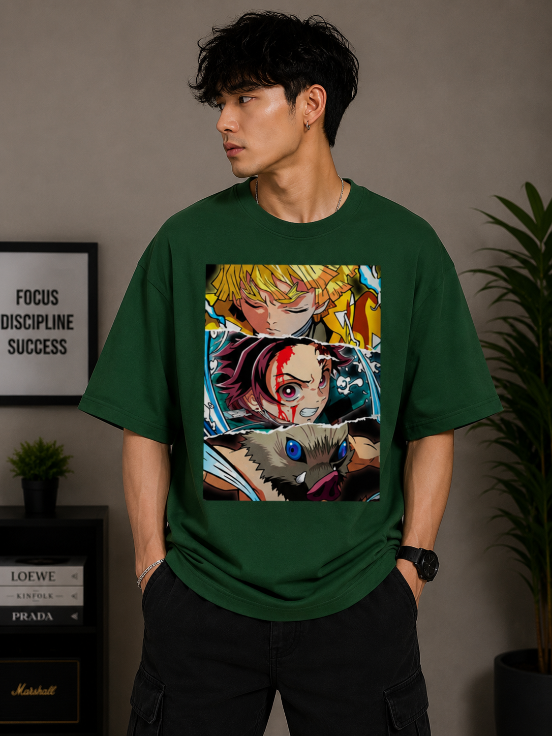 Oversized Tee X Demon Slayer