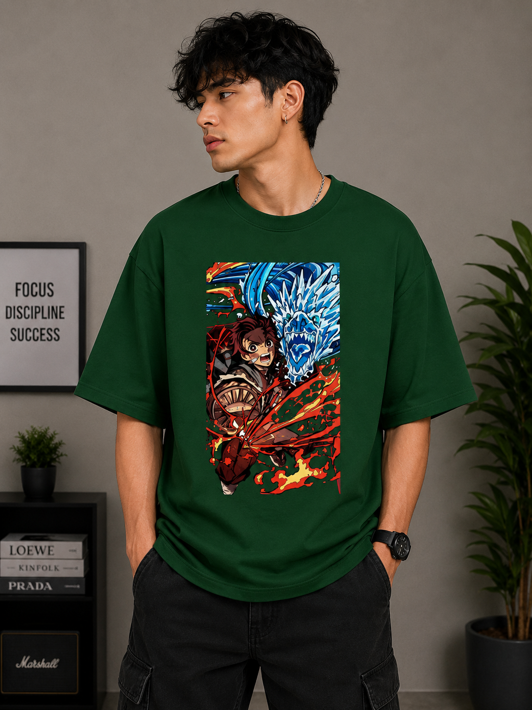 Oversized Tee X Demon Slayer