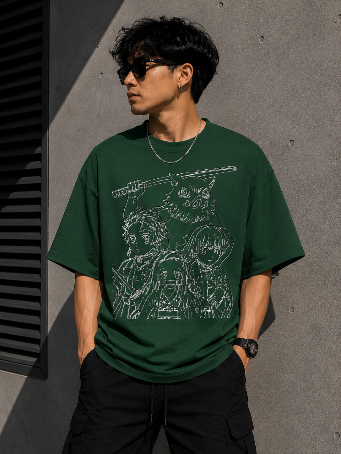 Oversized Tee X Demon Slayer