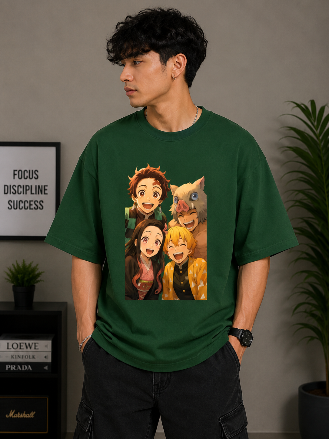 Oversized Tee X Demon Slayer