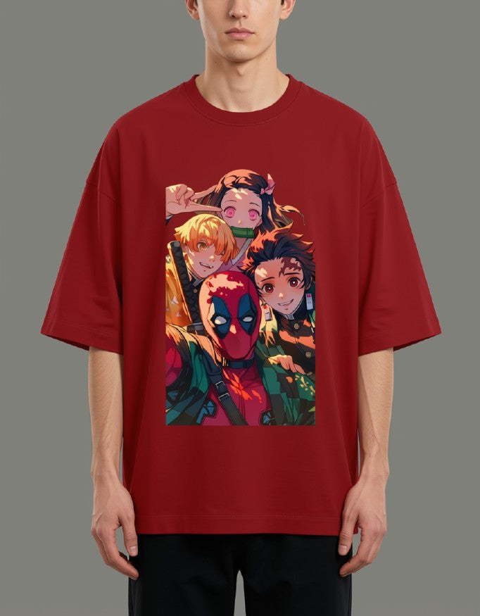 Oversized Tee X Demon Slayer