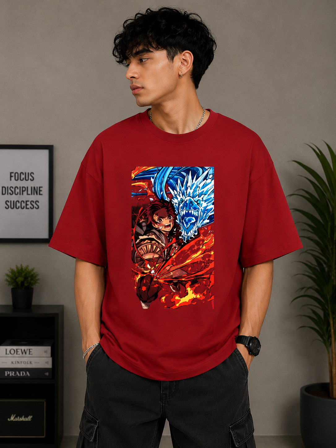 Oversized Tee X Demon Slayer