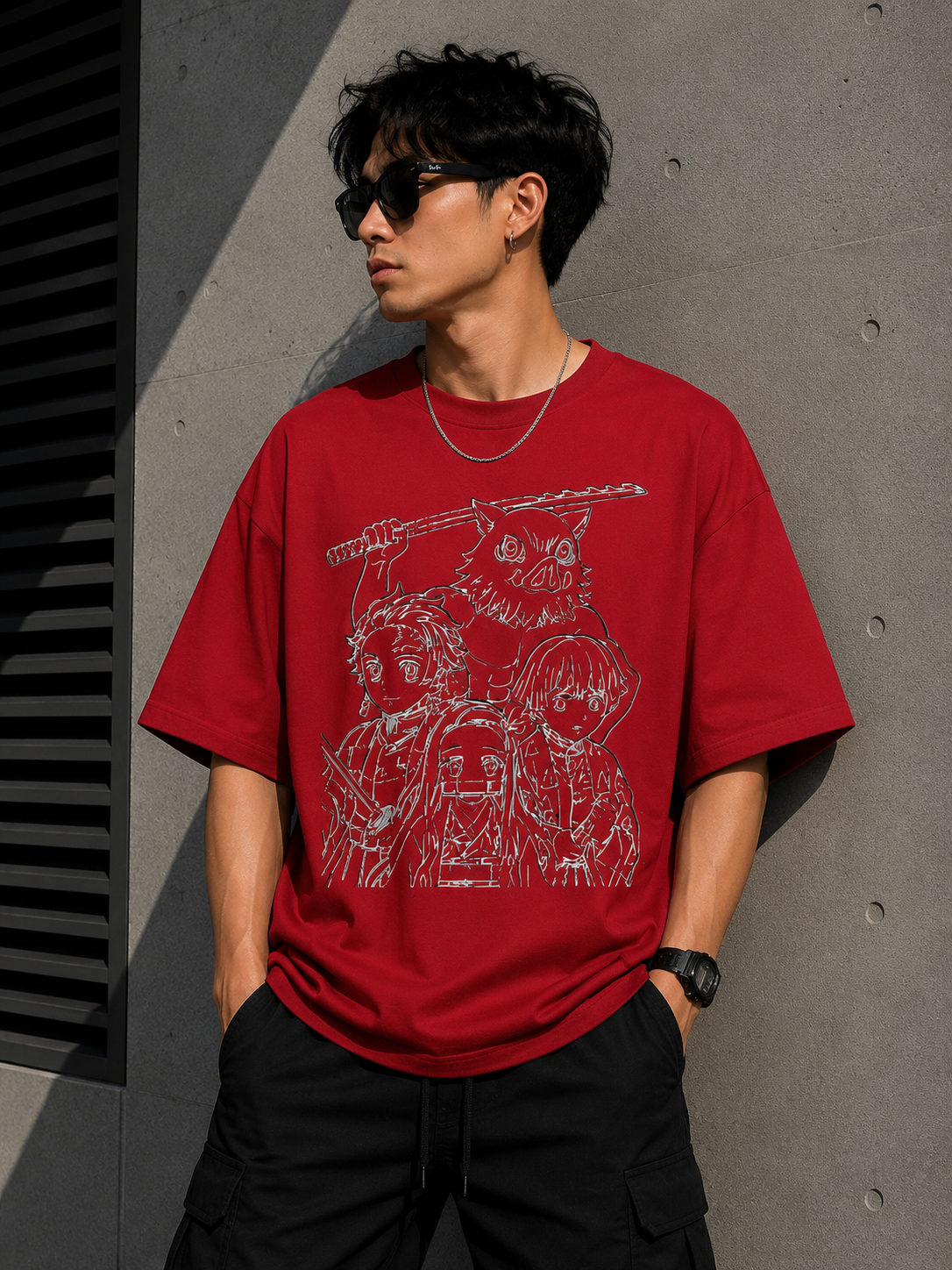 Oversized Tee X Demon Slayer