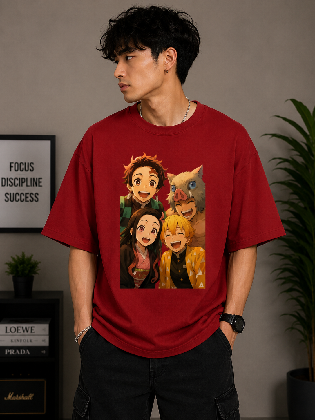 Oversized Tee X Demon Slayer