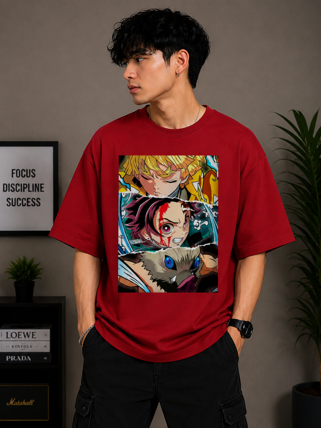 Oversized Tee X Demon Slayer