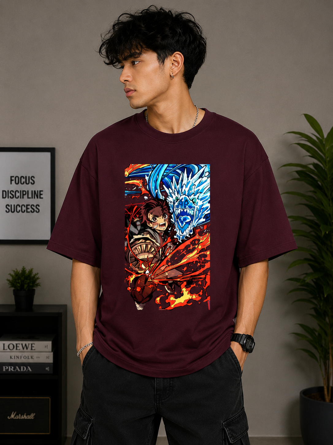 Oversized Tee X Demon Slayer