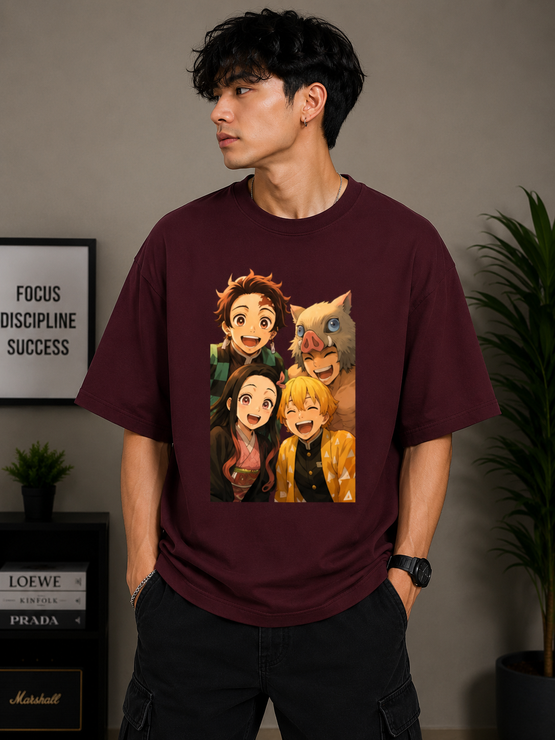 Oversized Tee X Demon Slayer