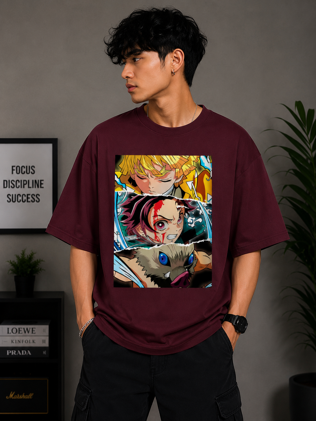 Oversized Tee X Demon Slayer