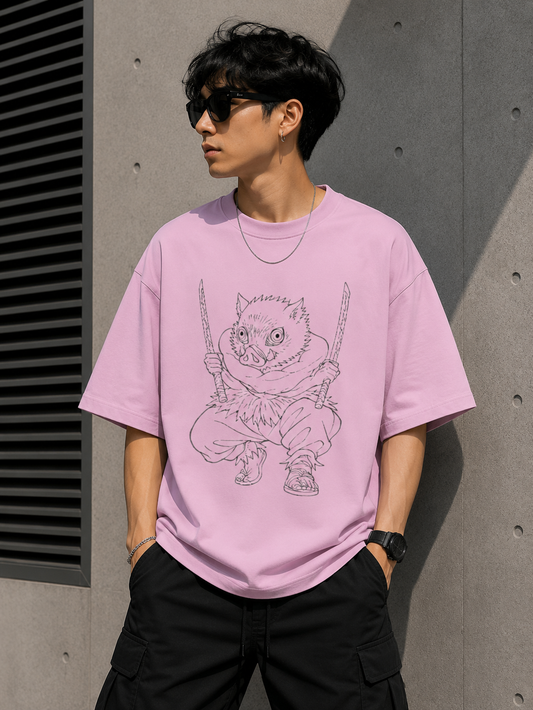 Oversized Tee X Demon Slayer