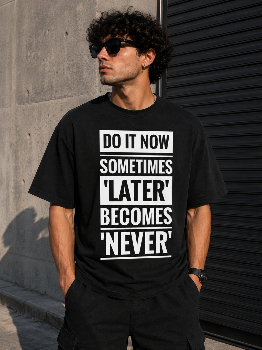 DO IT NOW Oversized Tee
