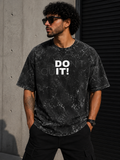 DON’T QUIT Acid Wash Oversized Tee