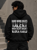 HARD WORK WINS Oversized Hoodie