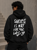 NO LAZY Success Mindset Oversized Hoodie