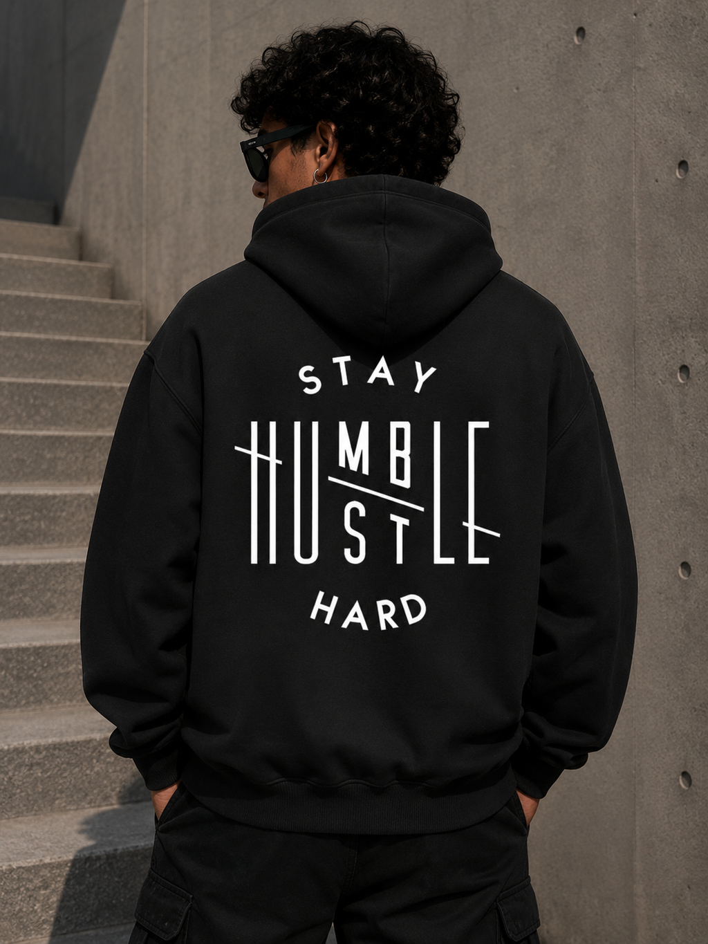 Stay Humble, Hustle Hard Oversized Hoodie