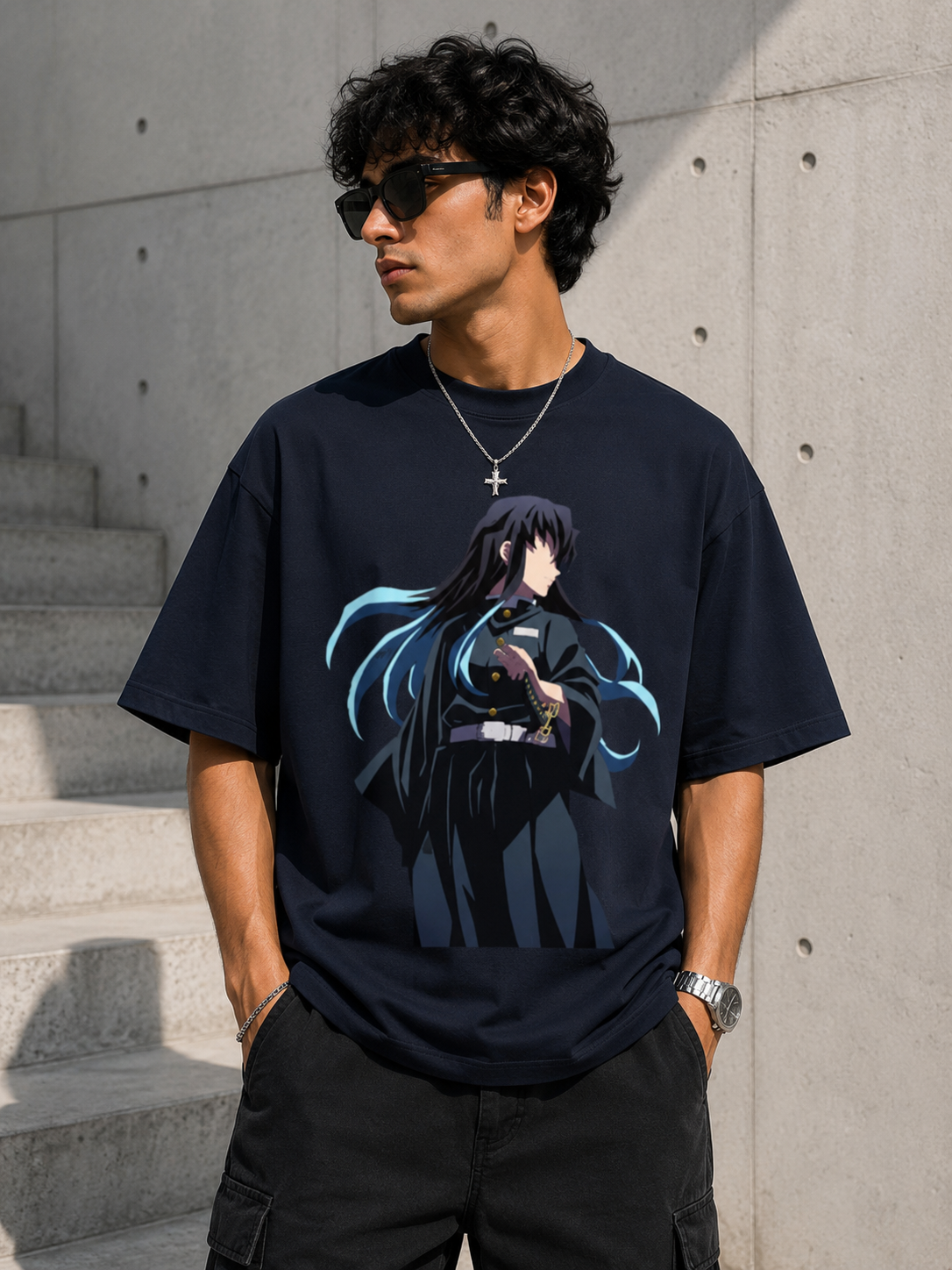 Oversized Tee X Demon Slayer