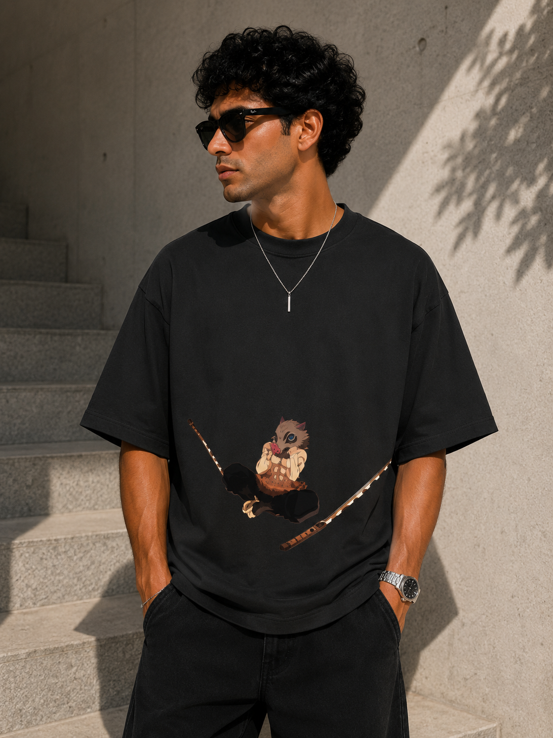 Oversized Tee X Demon Slayer