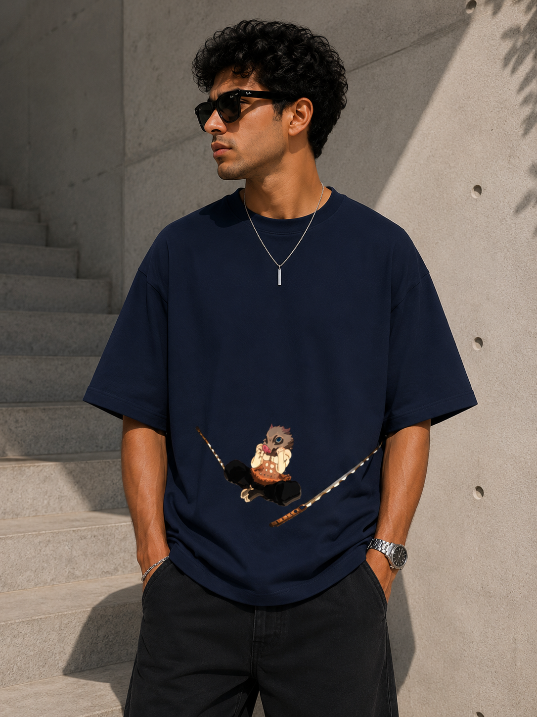 Oversized Tee X Demon Slayer