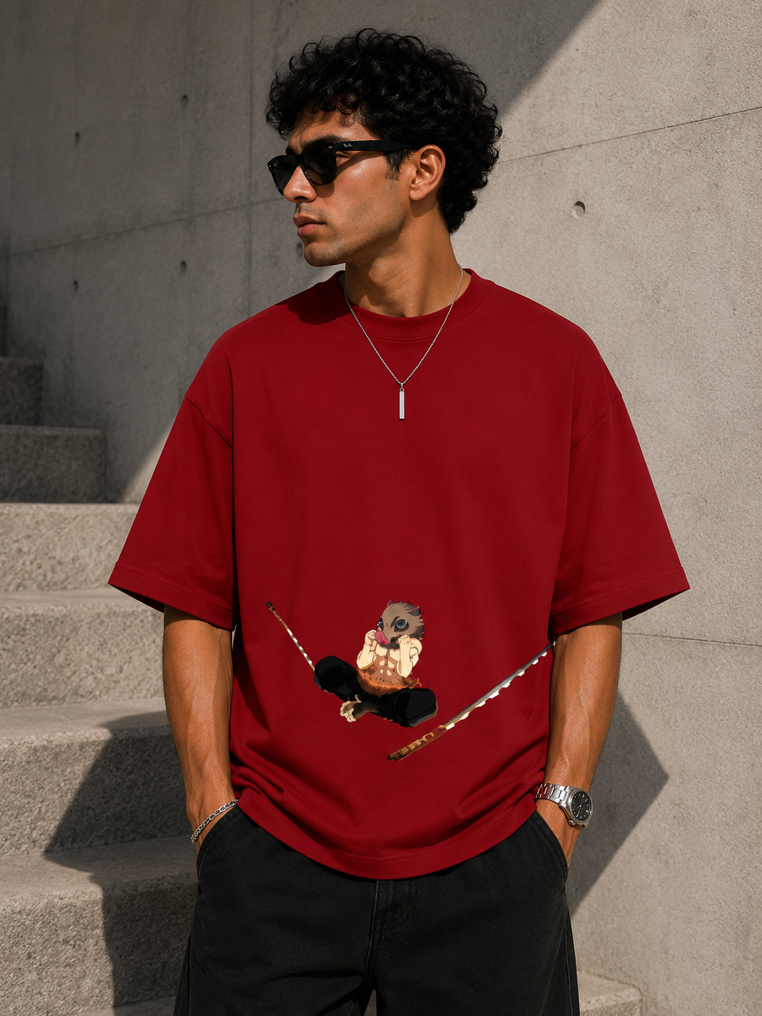 Oversized Tee X Demon Slayer