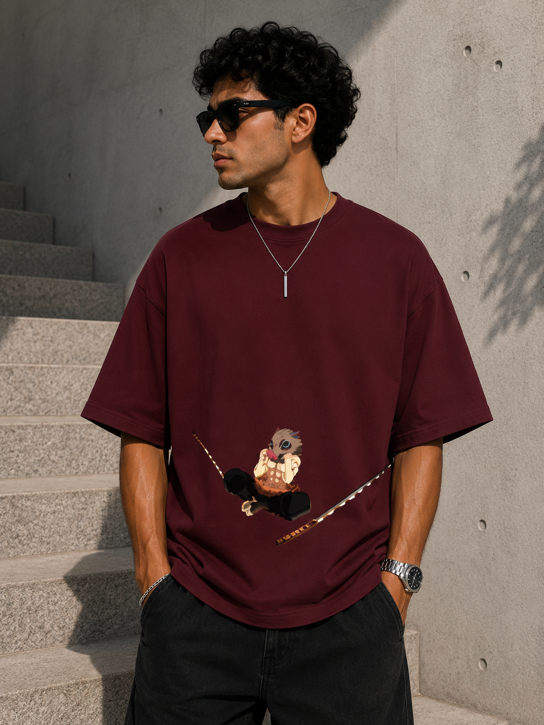 Oversized Tee X Demon Slayer
