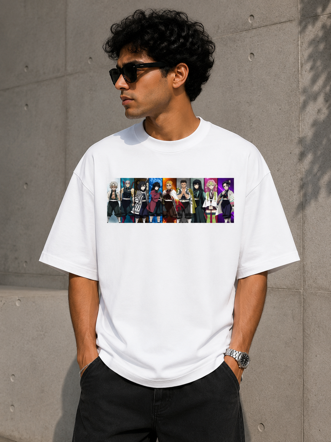 Oversized Tee X Demon Slayer