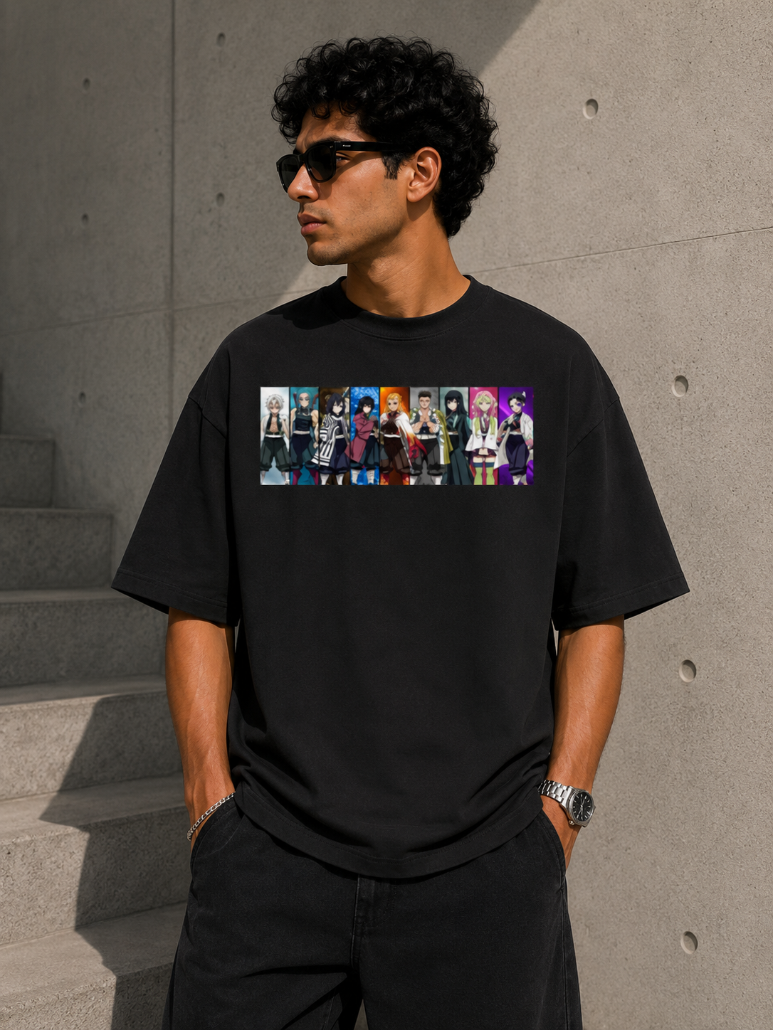 Oversized Tee X Demon Slayer