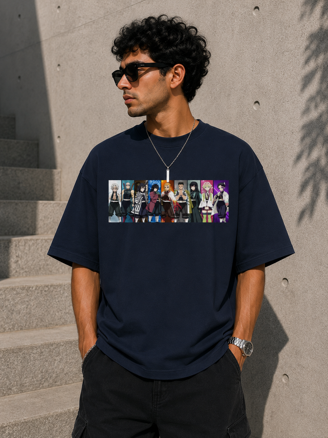 Oversized Tee X Demon Slayer