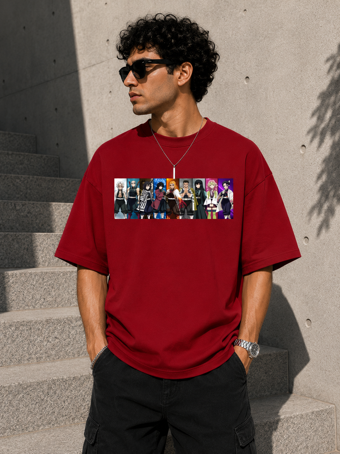 Oversized Tee X Demon Slayer