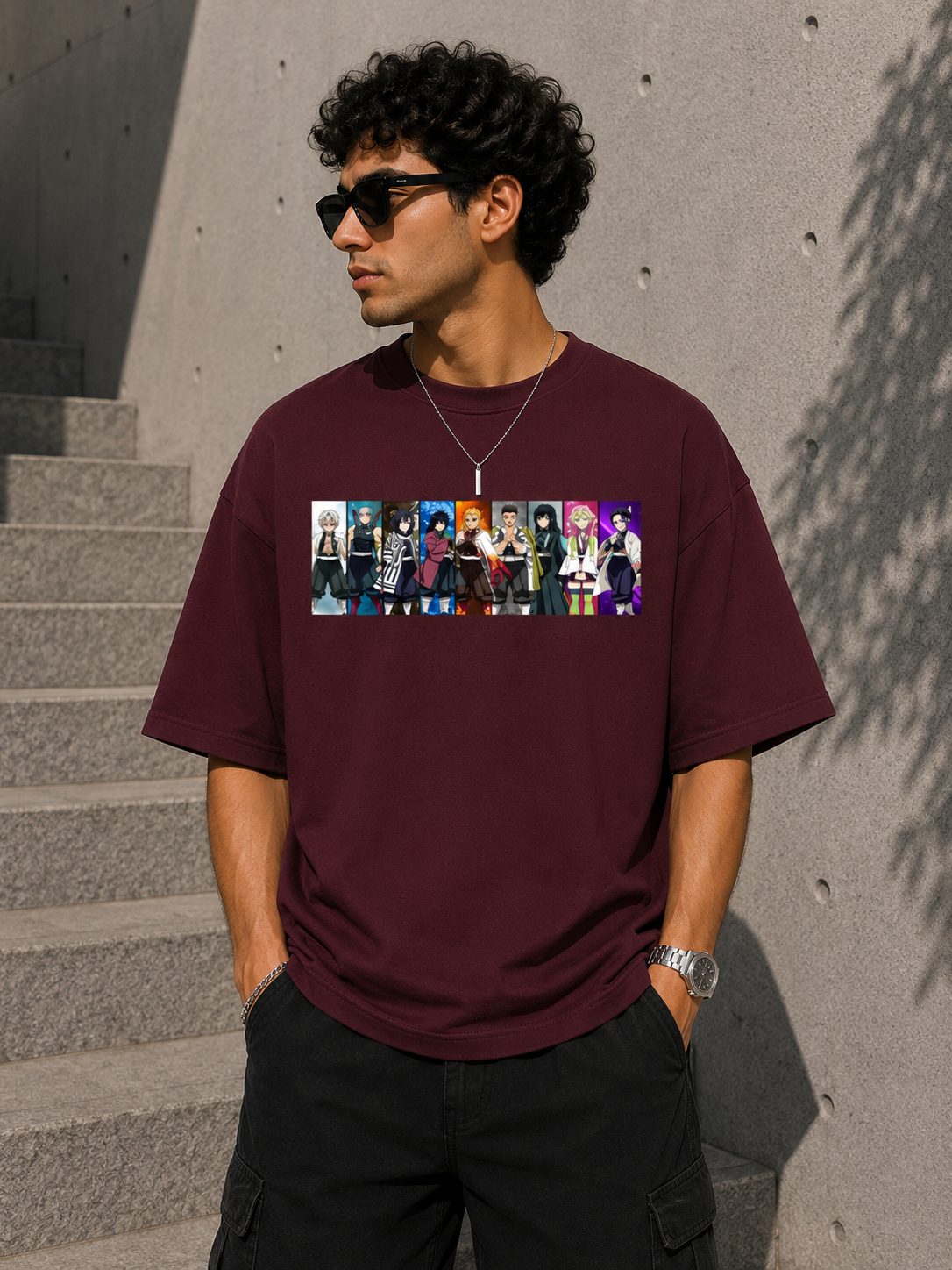 Oversized Tee X Demon Slayer